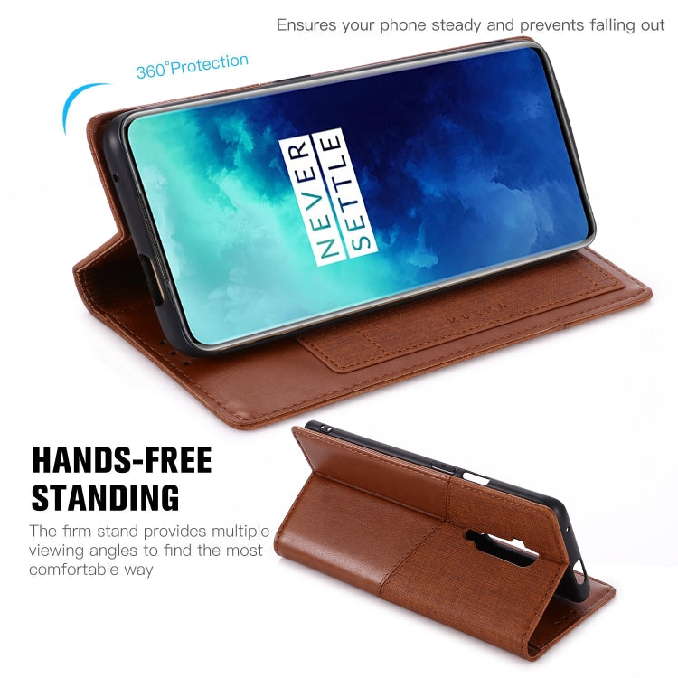 For OnePlus 7T Pro MUXMA MX109 Horizontal Flip Leather Case with Holder & Card Slot & Wallet