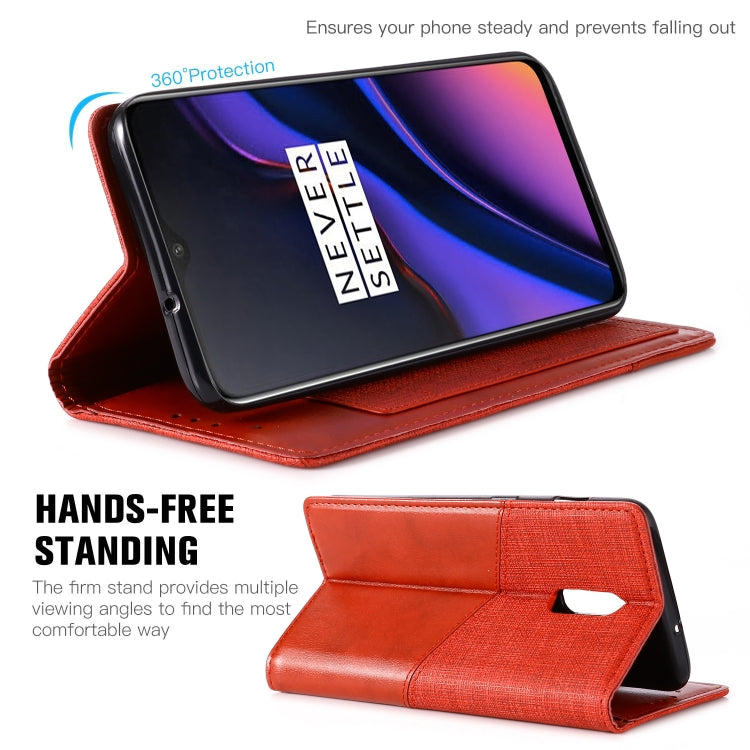 For OnePlus 6T MUXMA MX109 Horizontal Flip Leather Case with Holder & Card Slot & Wallet