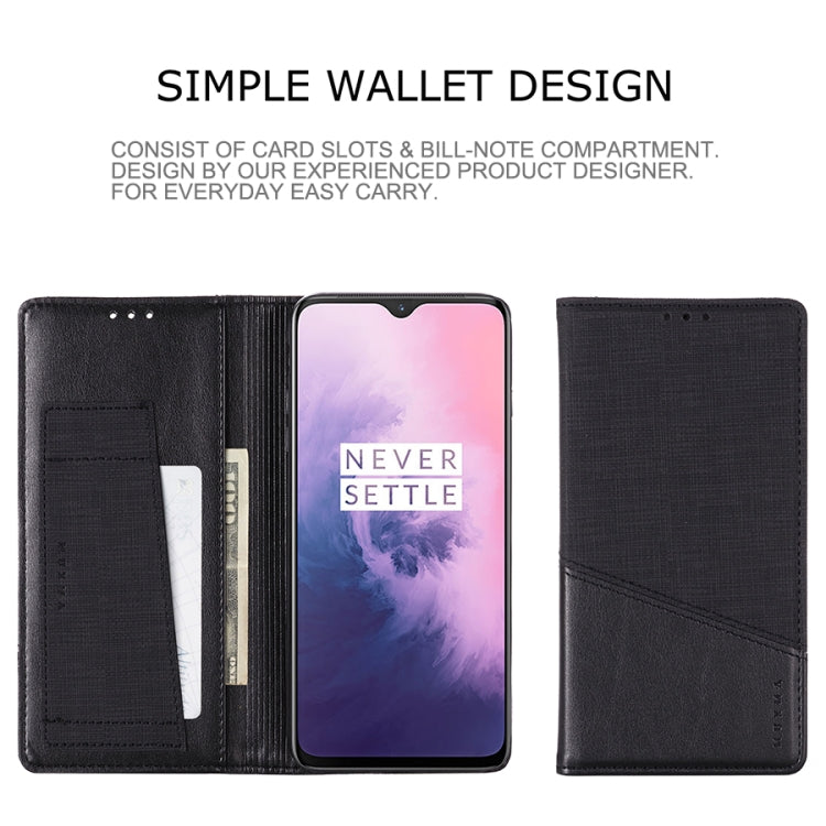 For OnePlus 7 MUXMA MX109 Horizontal Flip Leather Case with Holder & Card Slot & Wallet