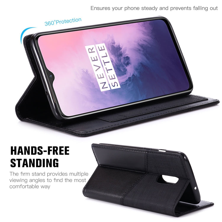 For OnePlus 7 MUXMA MX109 Horizontal Flip Leather Case with Holder & Card Slot & Wallet