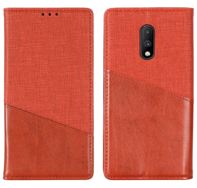 For OnePlus 7 MUXMA MX109 Horizontal Flip Leather Case with Holder & Card Slot & Wallet
