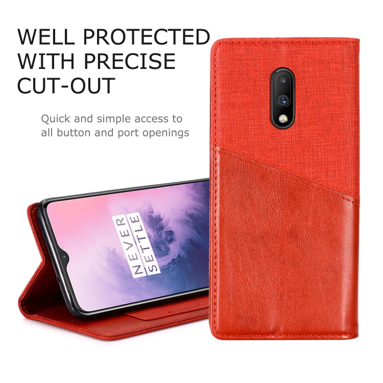 For OnePlus 7 MUXMA MX109 Horizontal Flip Leather Case with Holder & Card Slot & Wallet