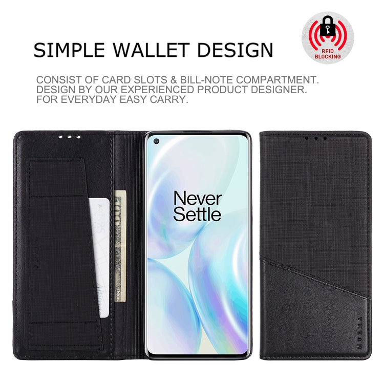 For OnePlus 8 MUXMA MX109 Horizontal Flip Leather Case with Holder & Card Slot & Wallet
