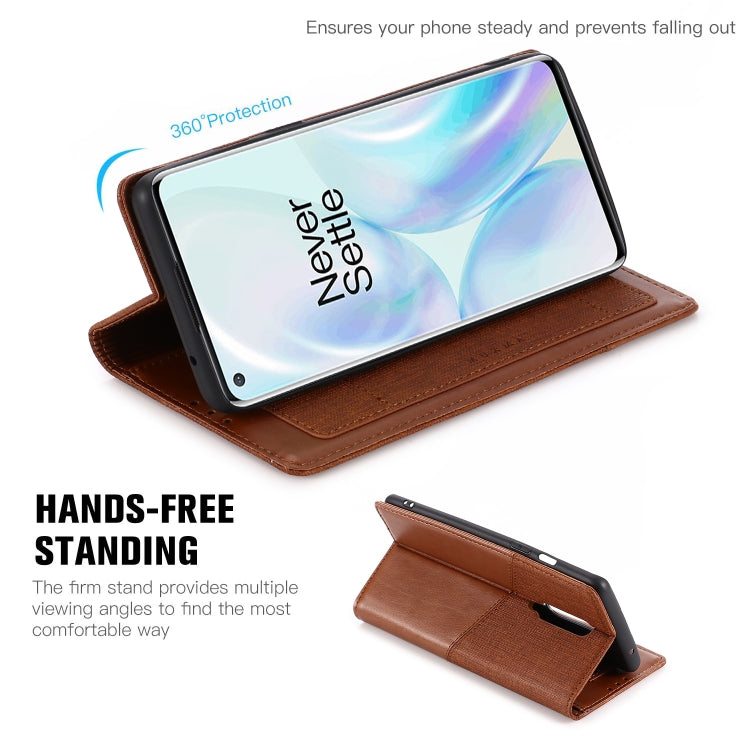For OnePlus 8 MUXMA MX109 Horizontal Flip Leather Case with Holder & Card Slot & Wallet