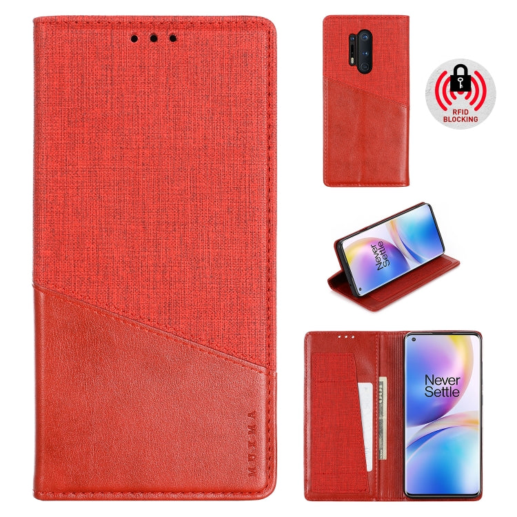 For OnePlus 8 Pro MUXMA MX109 Horizontal Flip Leather Case with Holder & Card Slot & Wallet