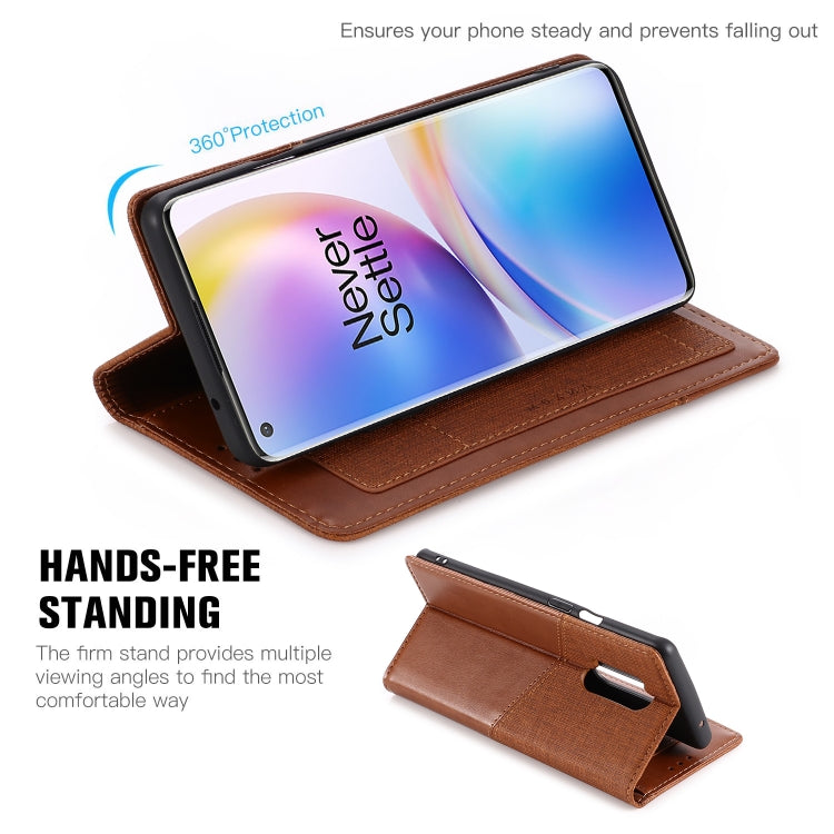 For OnePlus 8 Pro MUXMA MX109 Horizontal Flip Leather Case with Holder & Card Slot & Wallet