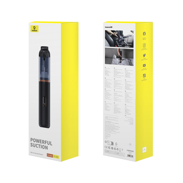 Baseus A5 16000Pa Powerful Car Vacuum Cleaner(Black)