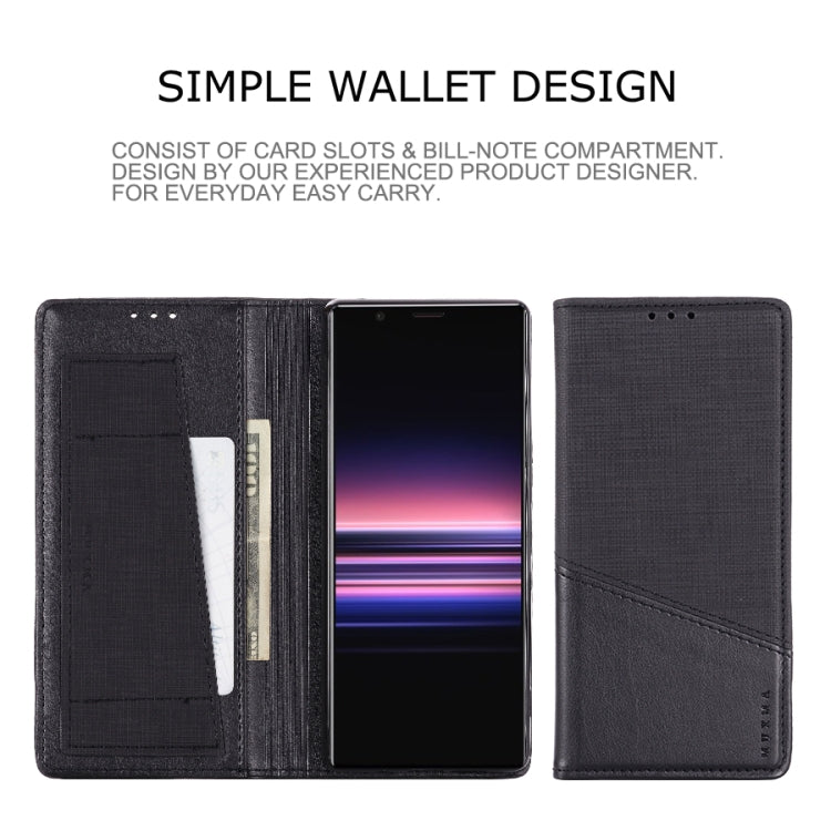 For Sony Xperia 5 MUXMA MX109 Horizontal Flip Leather Case with Holder & Card Slot & Wallet
