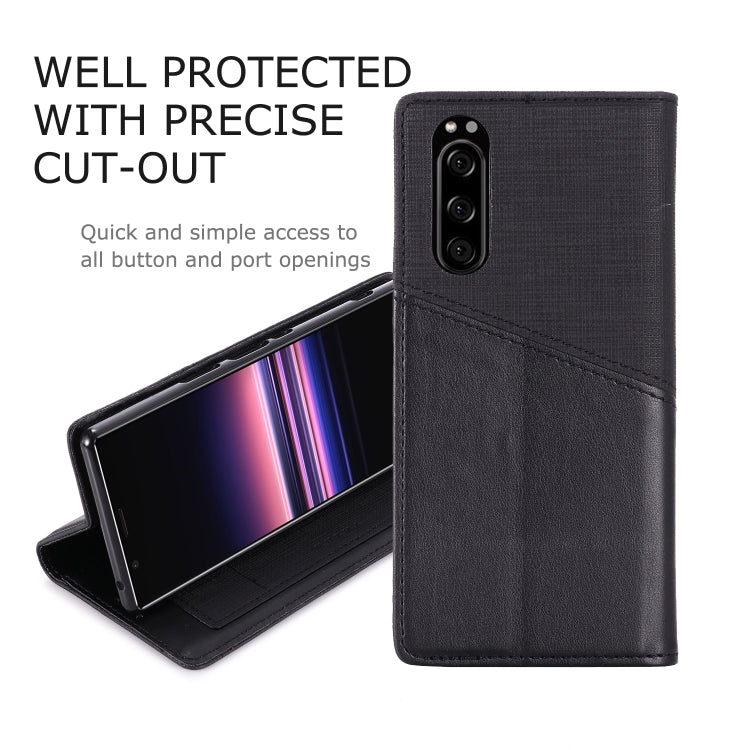 For Sony Xperia 5 MUXMA MX109 Horizontal Flip Leather Case with Holder & Card Slot & Wallet