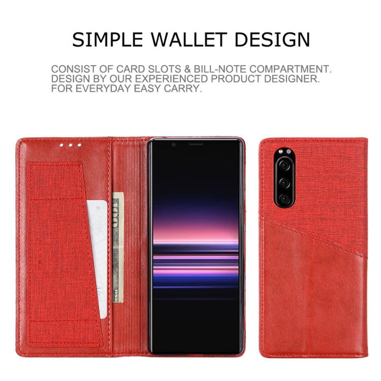 For Sony Xperia 5 MUXMA MX109 Horizontal Flip Leather Case with Holder & Card Slot & Wallet