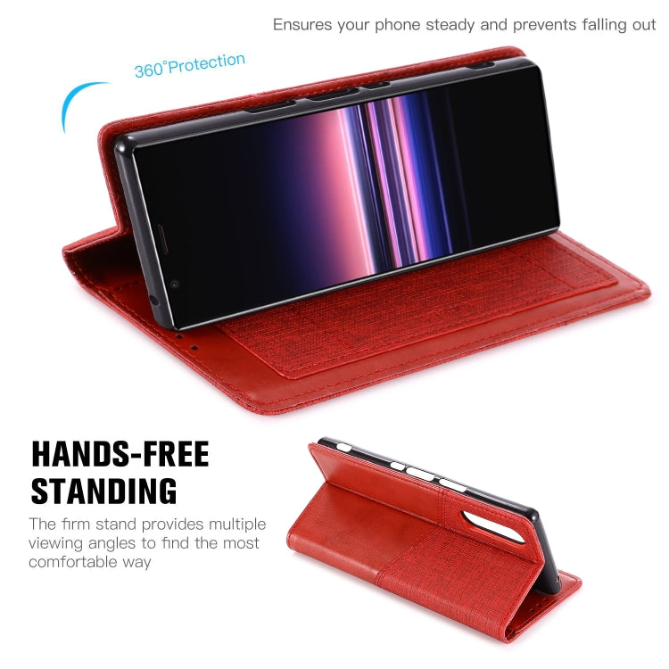 For Sony Xperia 5 MUXMA MX109 Horizontal Flip Leather Case with Holder & Card Slot & Wallet