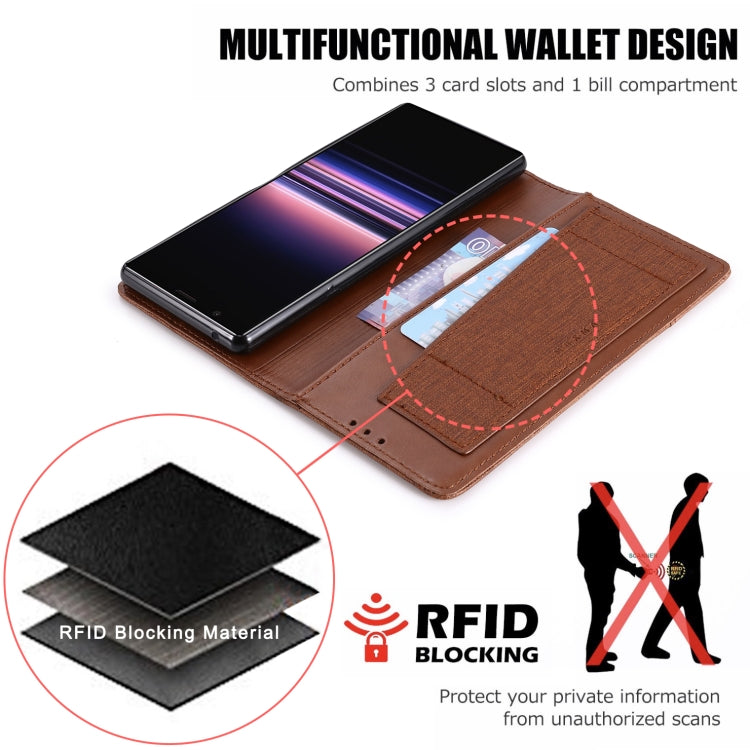 For Sony Xperia 5 MUXMA MX109 Horizontal Flip Leather Case with Holder & Card Slot & Wallet