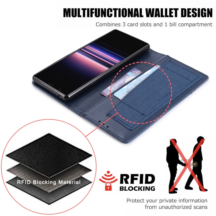 For Sony Xperia 5 MUXMA MX109 Horizontal Flip Leather Case with Holder & Card Slot & Wallet