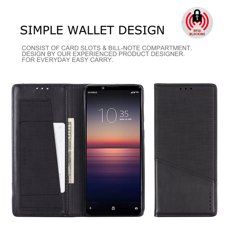 For Sony Xperia 1 II MUXMA MX109 Horizontal Flip Leather Case with Holder & Card Slot & Wallet