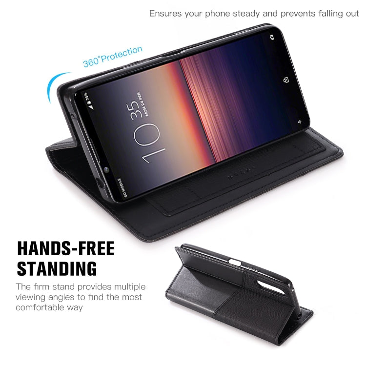 For Sony Xperia 1 II MUXMA MX109 Horizontal Flip Leather Case with Holder & Card Slot & Wallet