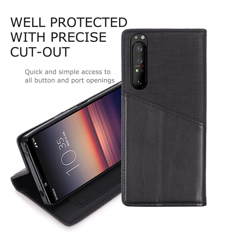 For Sony Xperia 1 II MUXMA MX109 Horizontal Flip Leather Case with Holder & Card Slot & Wallet