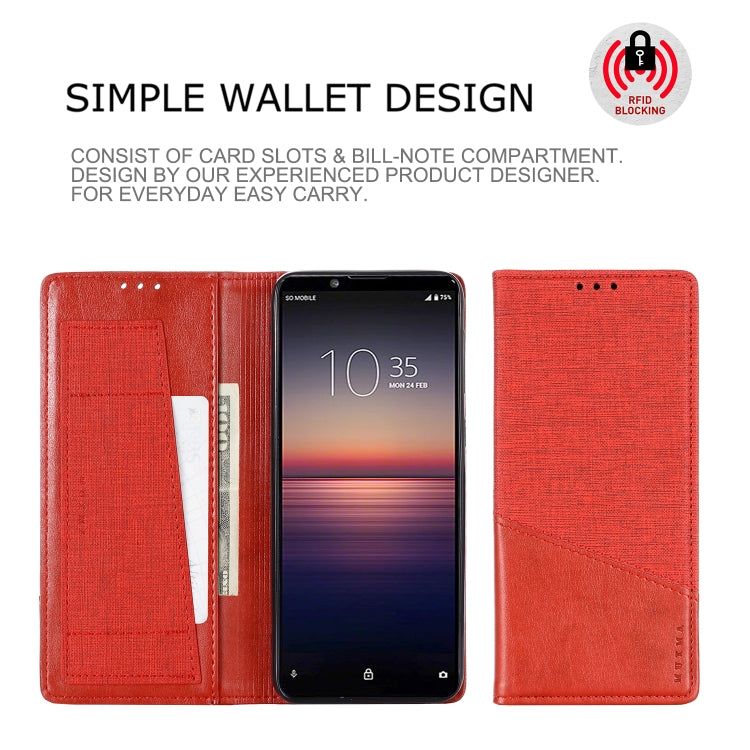 For Sony Xperia 1 II MUXMA MX109 Horizontal Flip Leather Case with Holder & Card Slot & Wallet