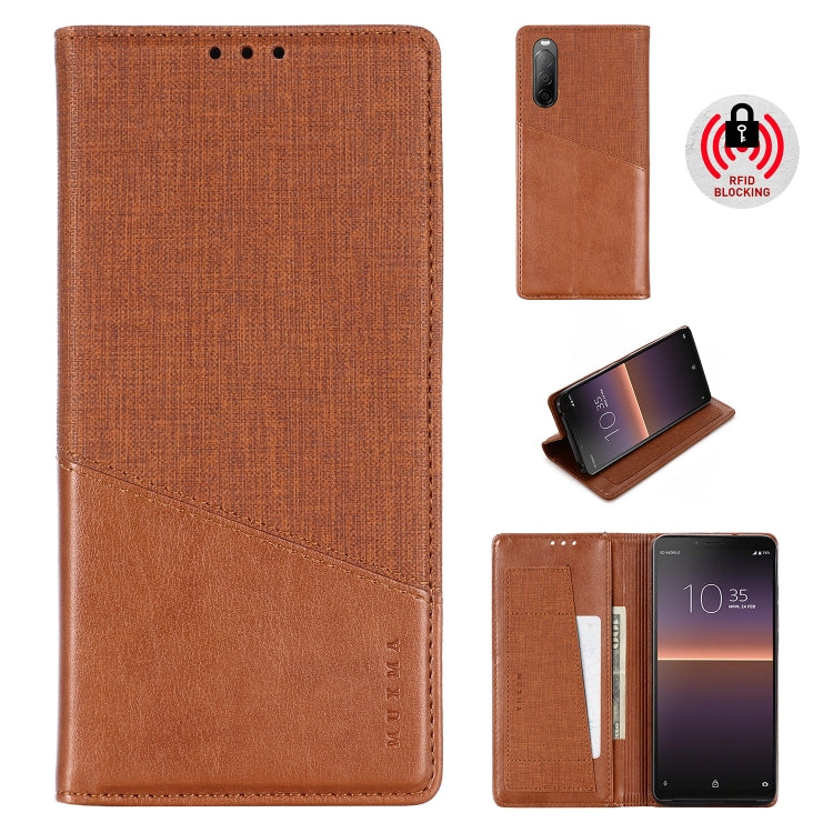 For Sony Xperia 10 II MUXMA MX109 Horizontal Flip Leather Case with Holder & Card Slot & Wallet