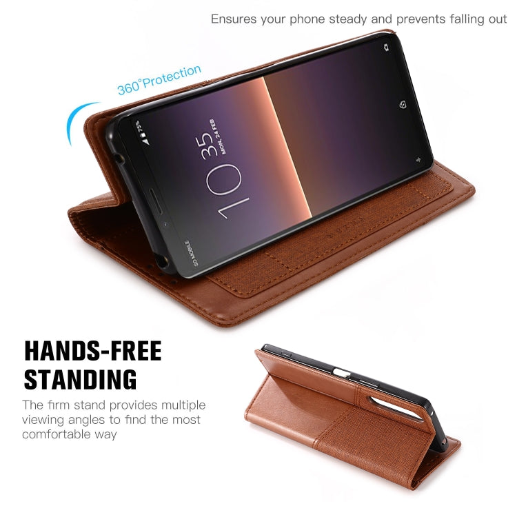 For Sony Xperia 10 II MUXMA MX109 Horizontal Flip Leather Case with Holder & Card Slot & Wallet