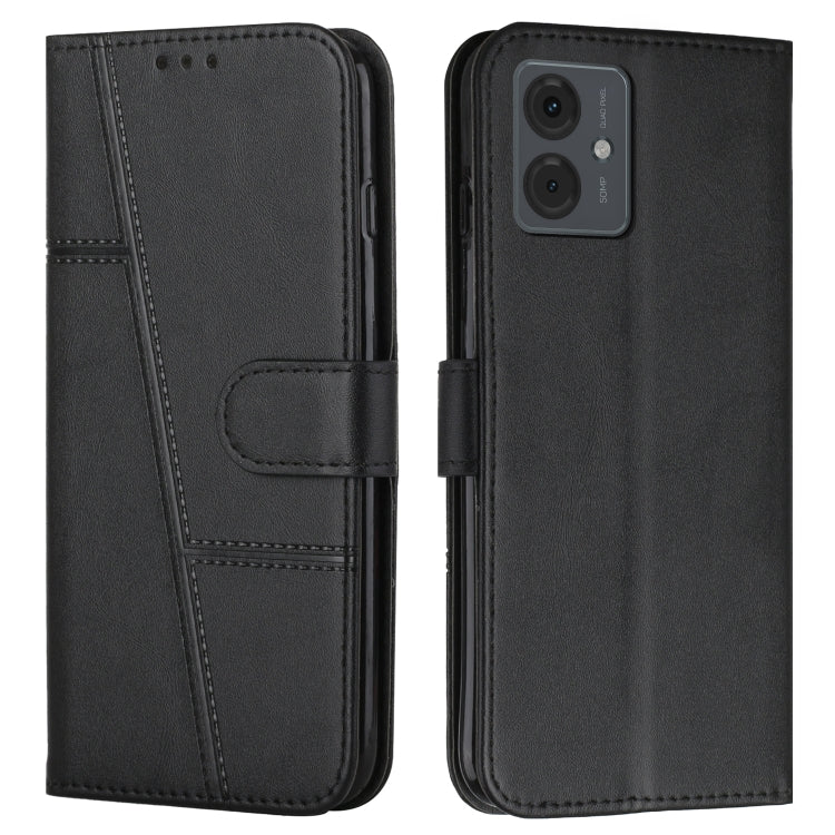 For Motorola Moto G14 Stitching Calf Texture Buckle Leather Phone Case