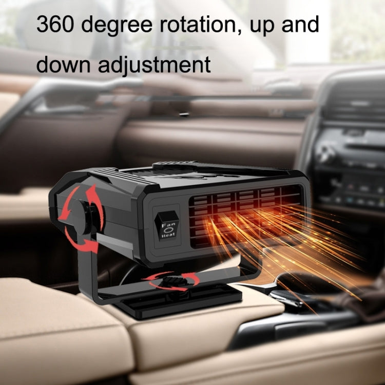 24V Mini Car Heater Defrosting Snow Defogger(Black)