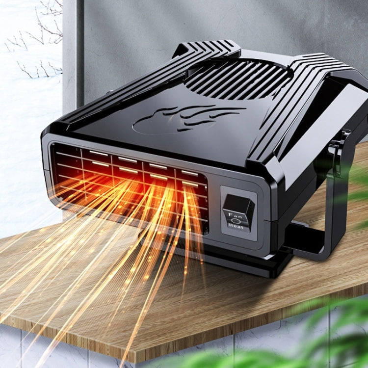 24V Mini Car Heater Defrosting Snow Defogger(Black)