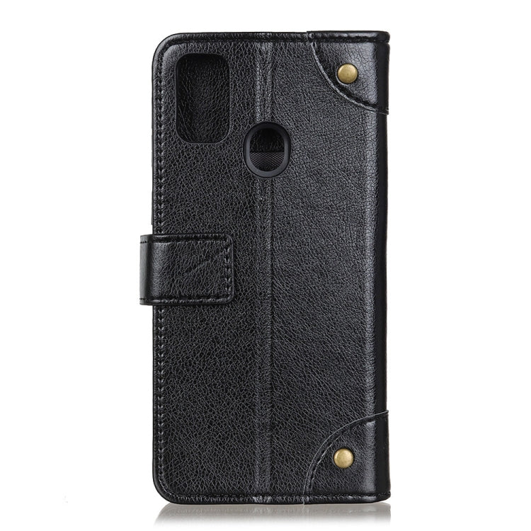 For Xiaomi Redmi 9C Copper Buckle Nappa Texture Horizontal Flip Leather Case with Holder & Card Slots & Wallet