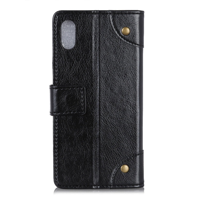 For Xiaomi Redmi 9A Copper Buckle Nappa Texture Horizontal Flip Leather Case with Holder & Card Slots & Wallet