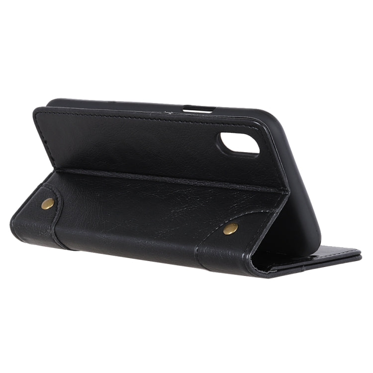 For Xiaomi Redmi 9A Copper Buckle Nappa Texture Horizontal Flip Leather Case with Holder & Card Slots & Wallet