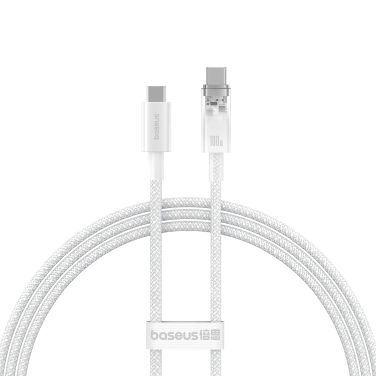 Baseus Explorer Series 100W USB-C / Type-C to USB-C / Type-C Smart Temperature Control Fast Charging Data Cable, Length: