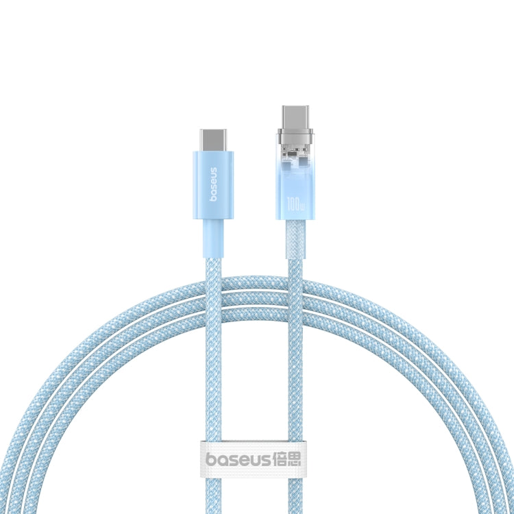 Baseus Explorer Series 100W USB-C / Type-C to USB-C / Type-C Smart Temperature Control Fast Charging Data Cable, Length: