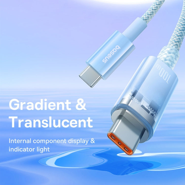 Baseus Explorer Series 100W USB-C / Type-C to USB-C / Type-C Smart Temperature Control Fast Charging Data Cable, Length: