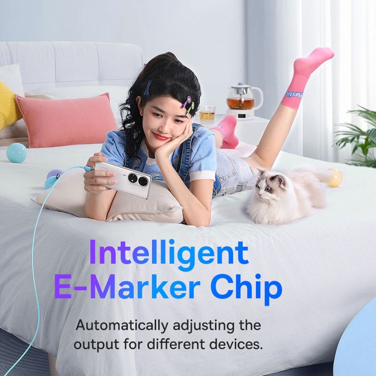 Baseus Explorer Series 100W USB-C / Type-C to USB-C / Type-C Smart Temperature Control Fast Charging Data Cable, Length: