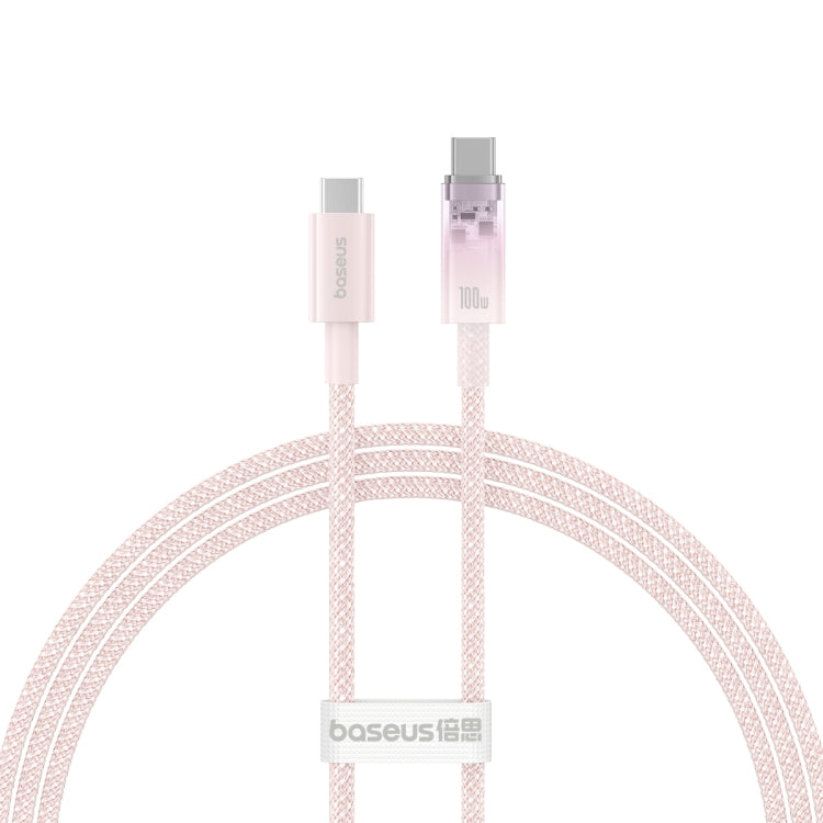 Baseus Explorer Series 100W USB-C / Type-C to USB-C / Type-C Smart Temperature Control Fast Charging Data Cable, Length: