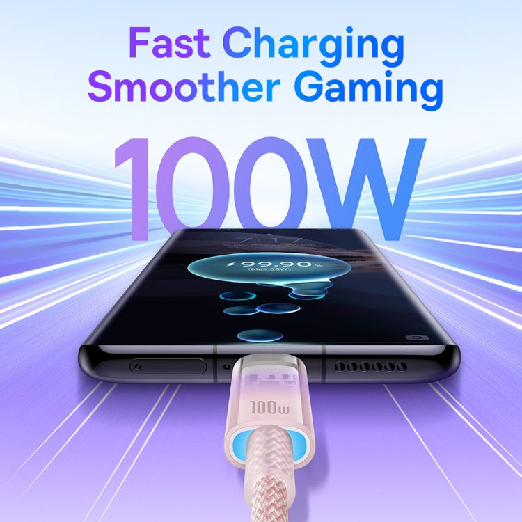 Baseus Explorer Series 100W USB-C / Type-C to USB-C / Type-C Smart Temperature Control Fast Charging Data Cable, Length: