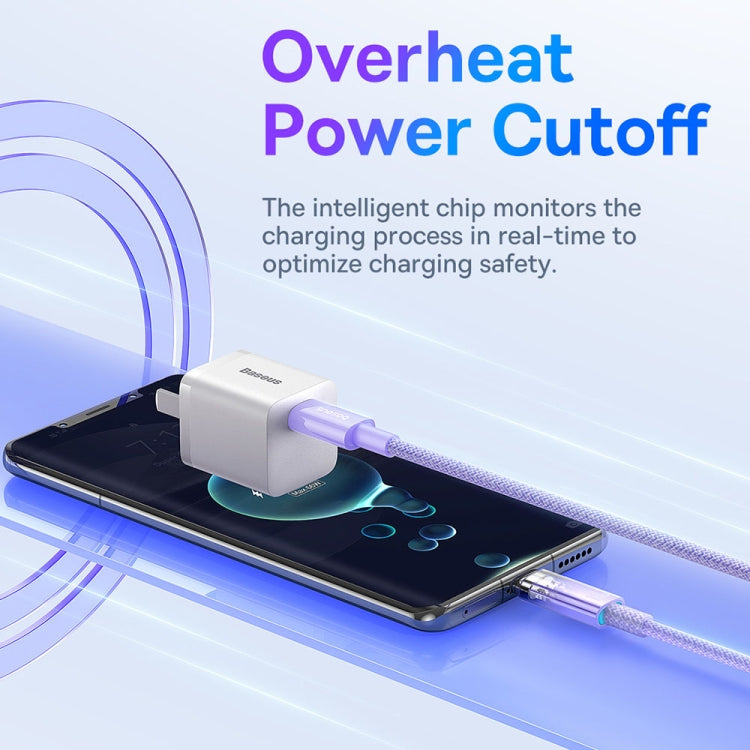 Baseus Explorer Series 100W USB-C / Type-C to USB-C / Type-C Smart Temperature Control Fast Charging Data Cable, Length: