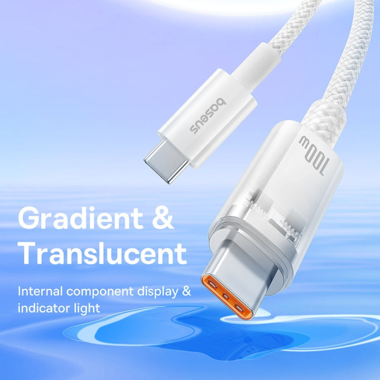 Baseus Explorer Series 100W USB-C / Type-C to USB-C / Type-C Smart Temperature Control Fast Charging Data Cable, Length: