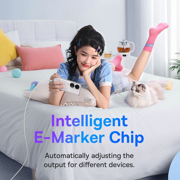 Baseus Explorer Series 100W USB-C / Type-C to USB-C / Type-C Smart Temperature Control Fast Charging Data Cable, Length: