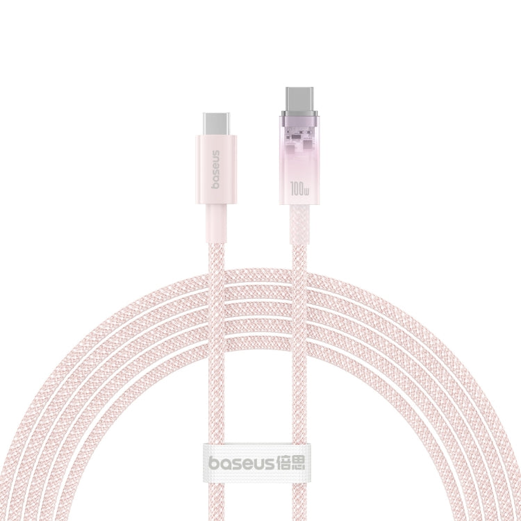 Baseus Explorer Series 100W USB-C / Type-C to USB-C / Type-C Smart Temperature Control Fast Charging Data Cable, Length: