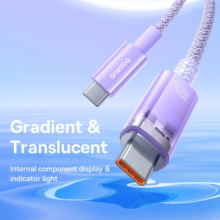 Baseus Explorer Series 100W USB-C / Type-C to USB-C / Type-C Smart Temperature Control Fast Charging Data Cable, Length: