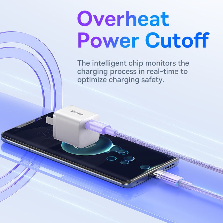 Baseus Explorer Series 100W USB-C / Type-C to USB-C / Type-C Smart Temperature Control Fast Charging Data Cable, Length: