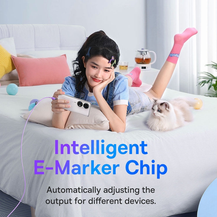 Baseus Explorer Series 100W USB-C / Type-C to USB-C / Type-C Smart Temperature Control Fast Charging Data Cable, Length: