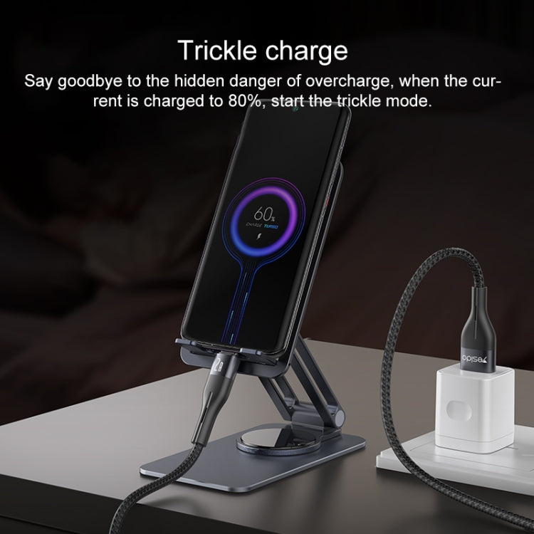 Yesido CA121C 2A USB to USB-C / Type-C Fast Charging Data Cable, Length:1m