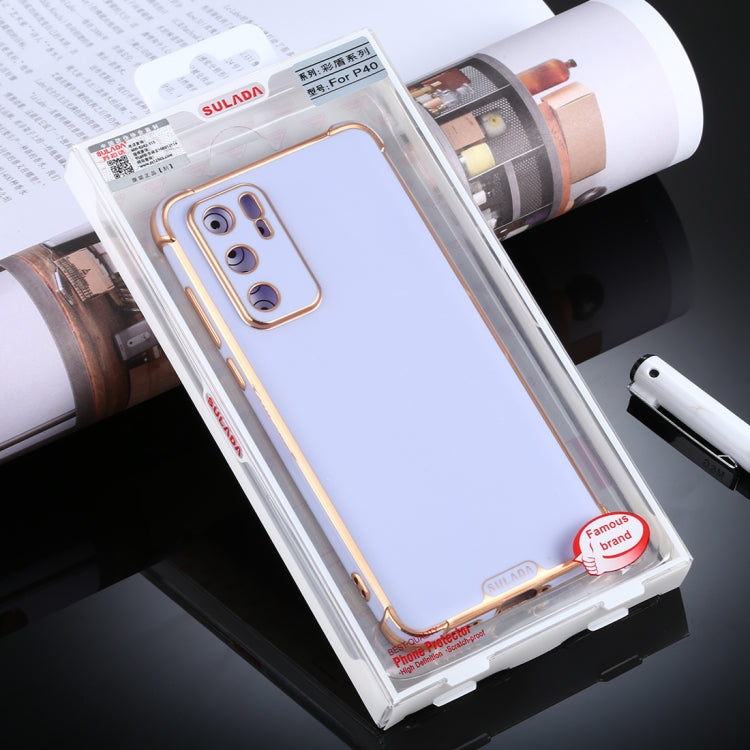 For Huawei P40 Pro SULADA Colorful Shield Series TPU + Plating Edge Protective Case