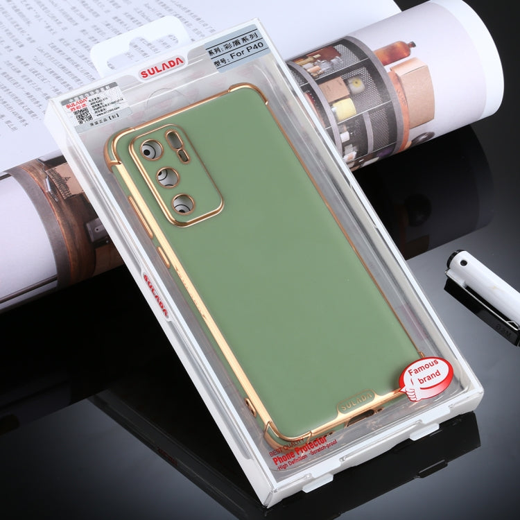 For Huawei P40 Pro SULADA Colorful Shield Series TPU + Plating Edge Protective Case