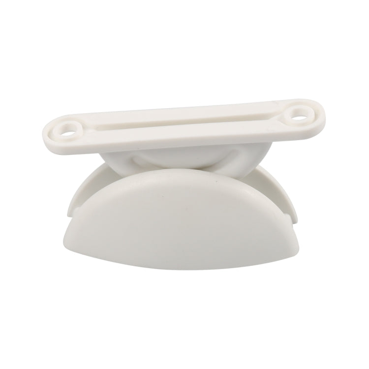 A8627 2 Pair RV Hatch Semi-circular Retainer Kit with Screws(White)