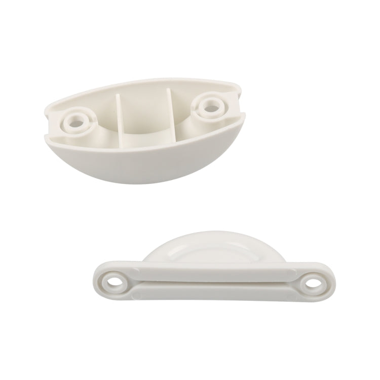 A8627 2 Pair RV Hatch Semi-circular Retainer Kit with Screws(White)