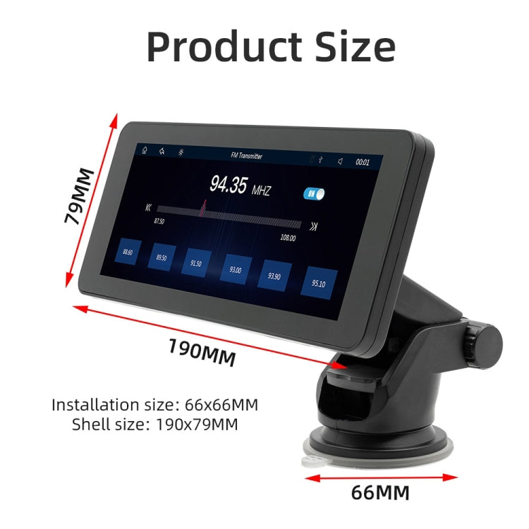 B5368 Portable Car MP5 Player 6.86 inch Wireless CarPlay, Support Mobile Phone Interconnection
