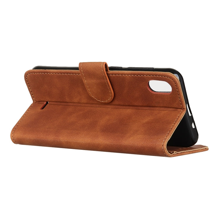 For Wiko Y61 KHAZNEH Retro Texture PU + TPU Horizontal Flip Leather Case with Holder & Card Slots & Wallet