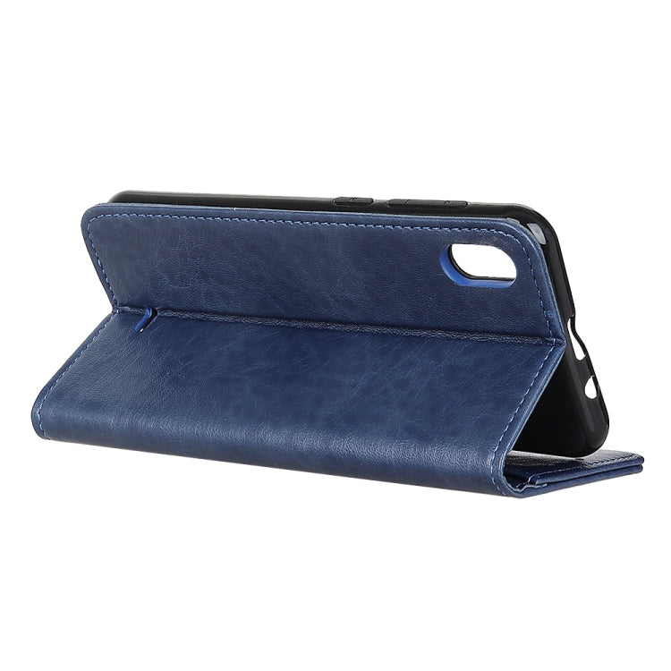 For Wiko Y61 Magnetic Crazy Horse Texture Horizontal Flip Leather Case with Holder & Card Slots & Wallet